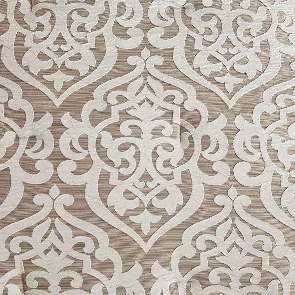 Bedding Sets 8 Piece Jacquard Comforter Set Tan/Ivory Cal King,Bed Sets