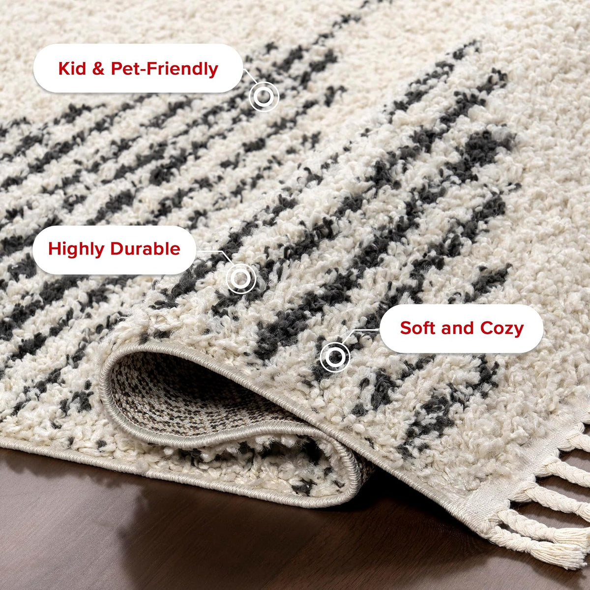 Bria off White Diamond Power Loomed Runner Rug, 2' X 10'