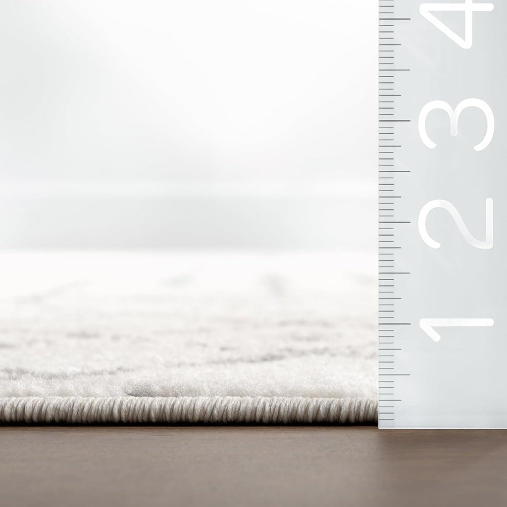 Blythe Grey Trellis Power Loomed Area Rug, 9' X 12'