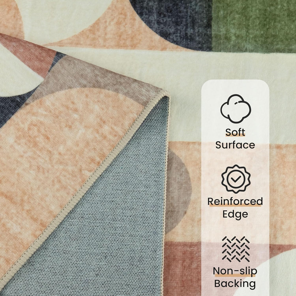 Modern Runner Rug 2X8 Long Modern Washable Rug Runners for Hallway