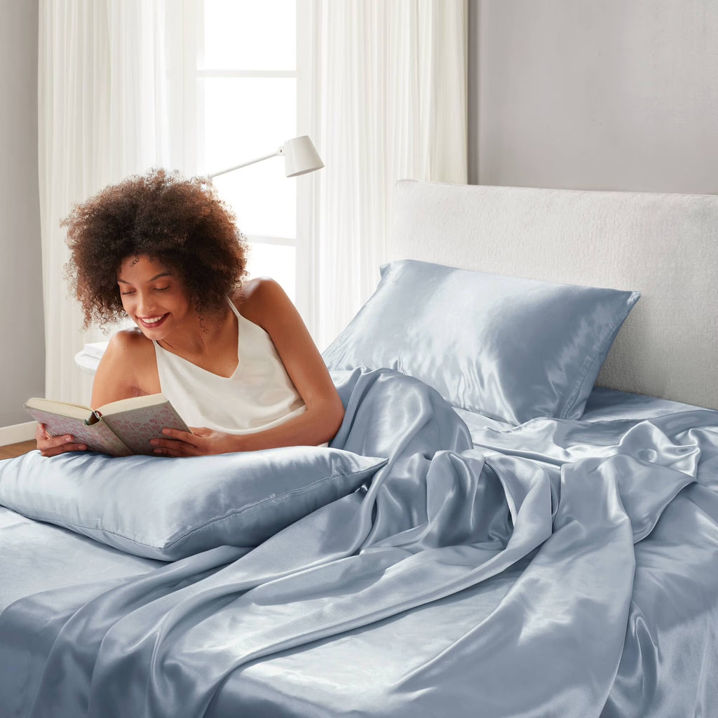 Bedding Sets, Satin Luxury Sheet Set Cal King, Bed Sets, Comforter Sets,