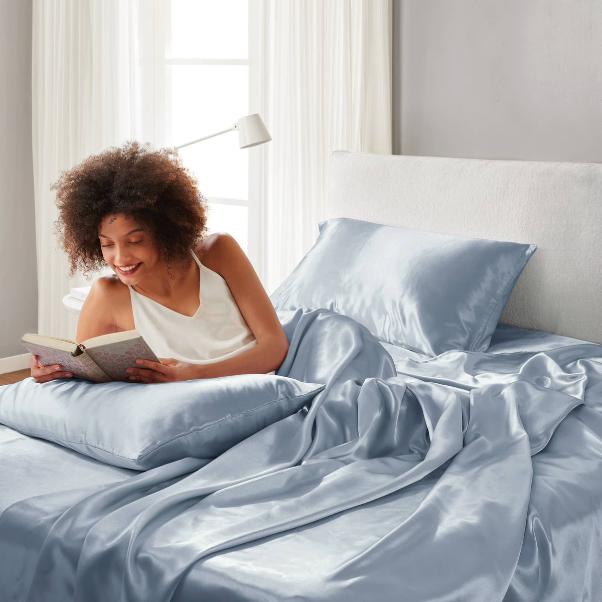 Bedding Sets, Satin Luxury Sheet Set Cal King, Bed Sets, Comforter Sets,