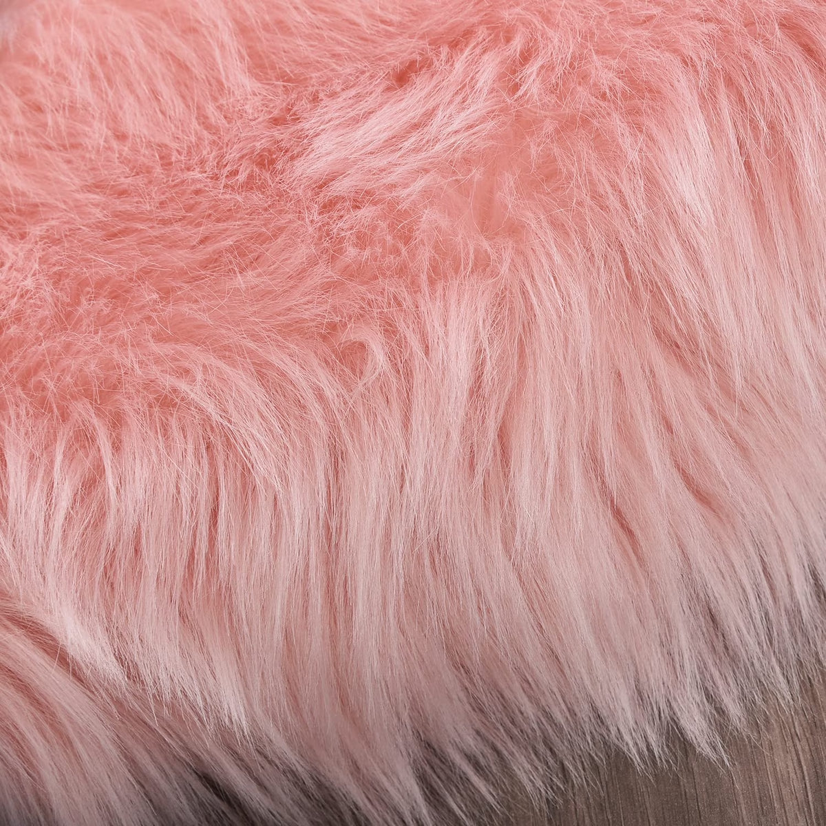 2X5 Area Rug, Faux Fur Sheepskin Rug for Living Room, Fuzzy Rugs for Teen Girls Bedroom, Nursery, Luxury Room Decor, Fluffy Pink Rug, Rectangle