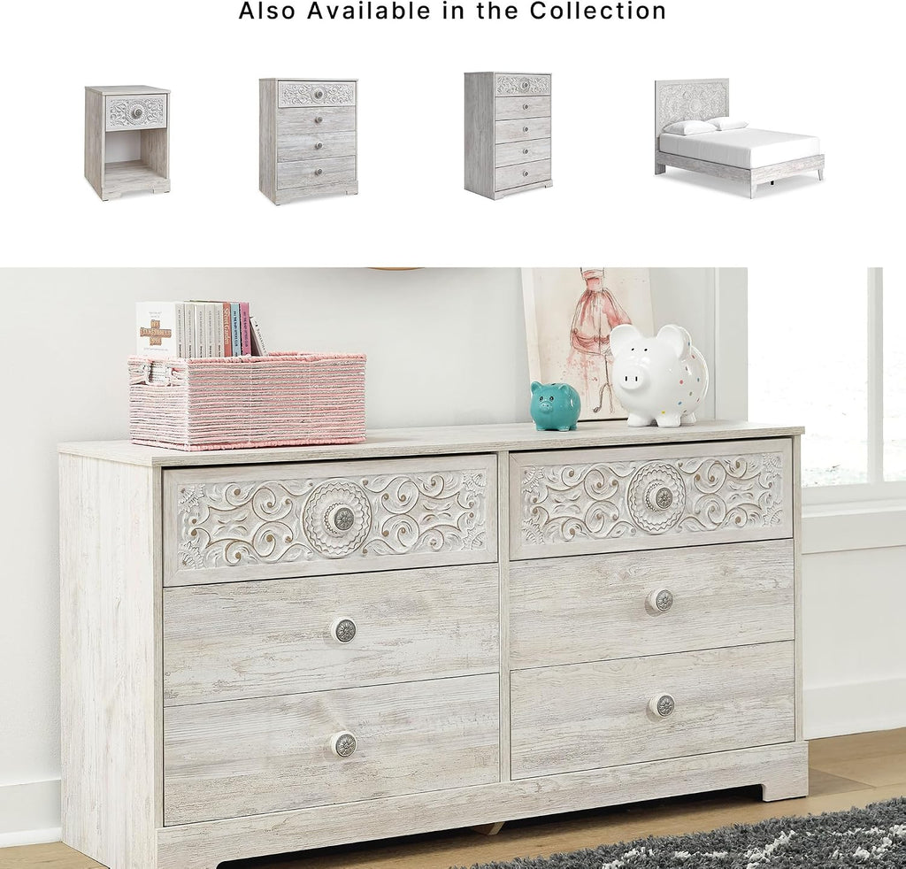 Signature Design by Ashley Paxberry Boho Dresser, Whitewash
