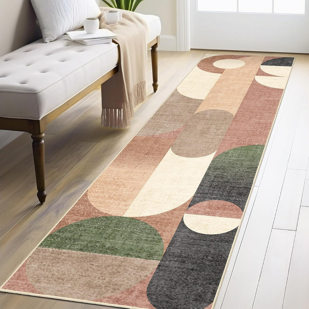 Modern Runner Rug 2X8 Long Modern Washable Rug Runners for Hallway