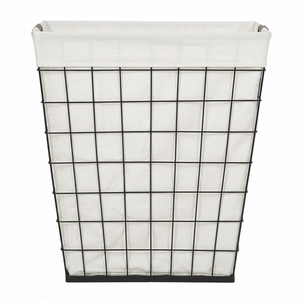 75L Rectangular Steel Wire Laundry Hamper with Removable Cotton Blend Liner, Adult