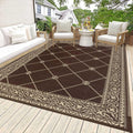 Reversible Outdoor Rug 5'X7' Plastic Straw Rugs for Patios RV Camping Mat Reversible Mats Large Floor Mat for RV Outside, Backyard, Deck, Picnic, Beach, Trailer, Camping