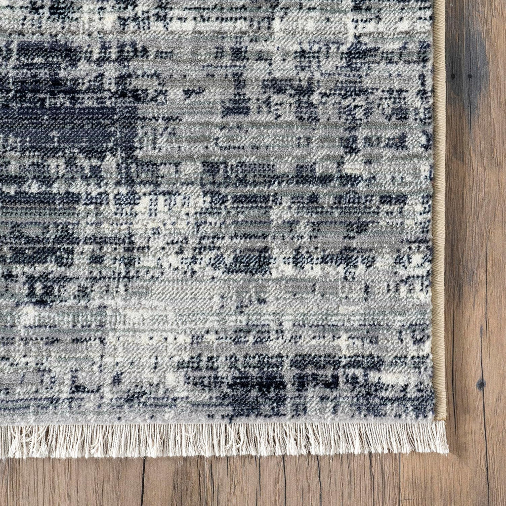 Vanita Navy Geometric Power Loomed Area Rug, 10' X 13'