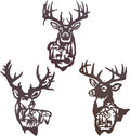 Large Metal Deer Wall Art Decor, Rustic Cabin Decor, Hunting Decor for Home