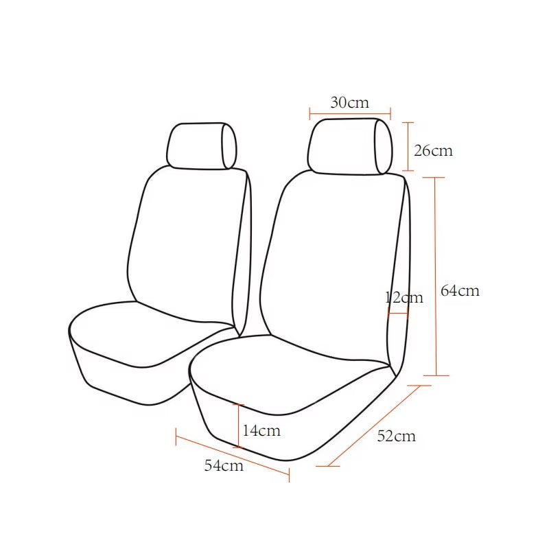 AUTOKING 2/5/7 Seat Covers for Car Universal Size Sporty Design Polyester Car Seat Covers Fit for Most Car Suv Truck Van