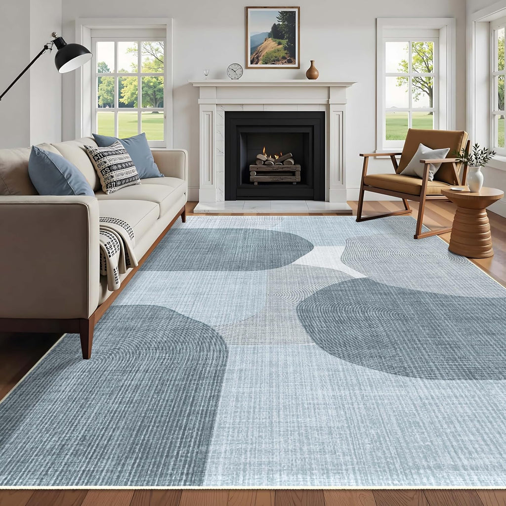 Large Modern Area Rugs 8X10 Washable Rug for Living Room Bedroom