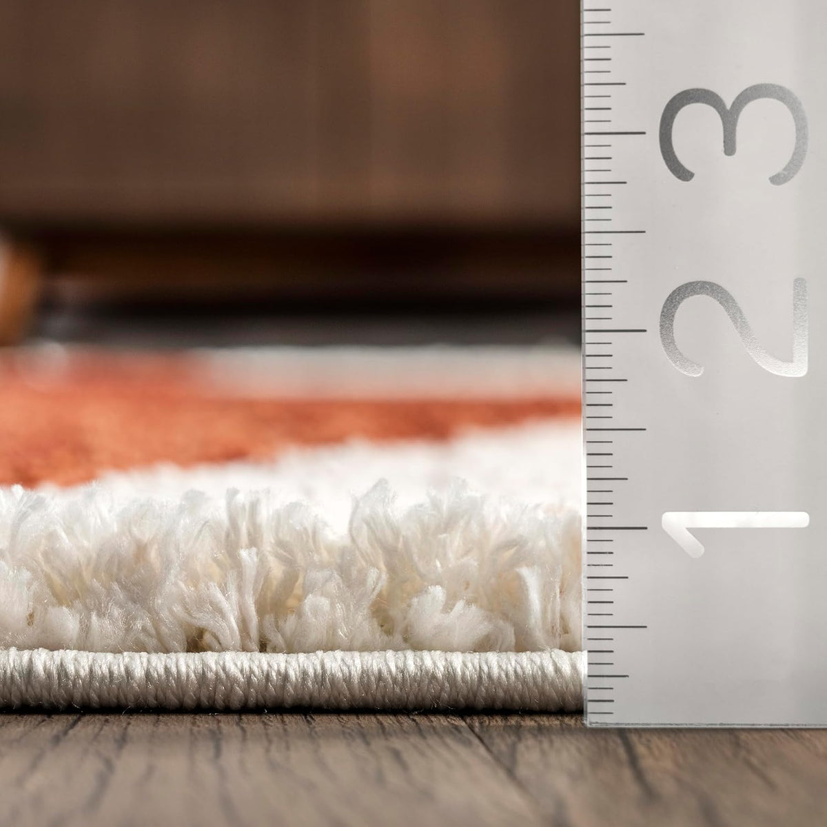 Kali Rust Diamond Power Loomed Runner Rug, 2' X 12'
