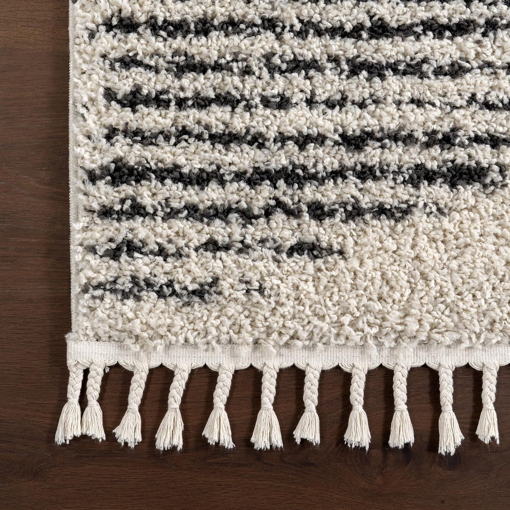 Bria off White Diamond Power Loomed Runner Rug, 2' X 10'
