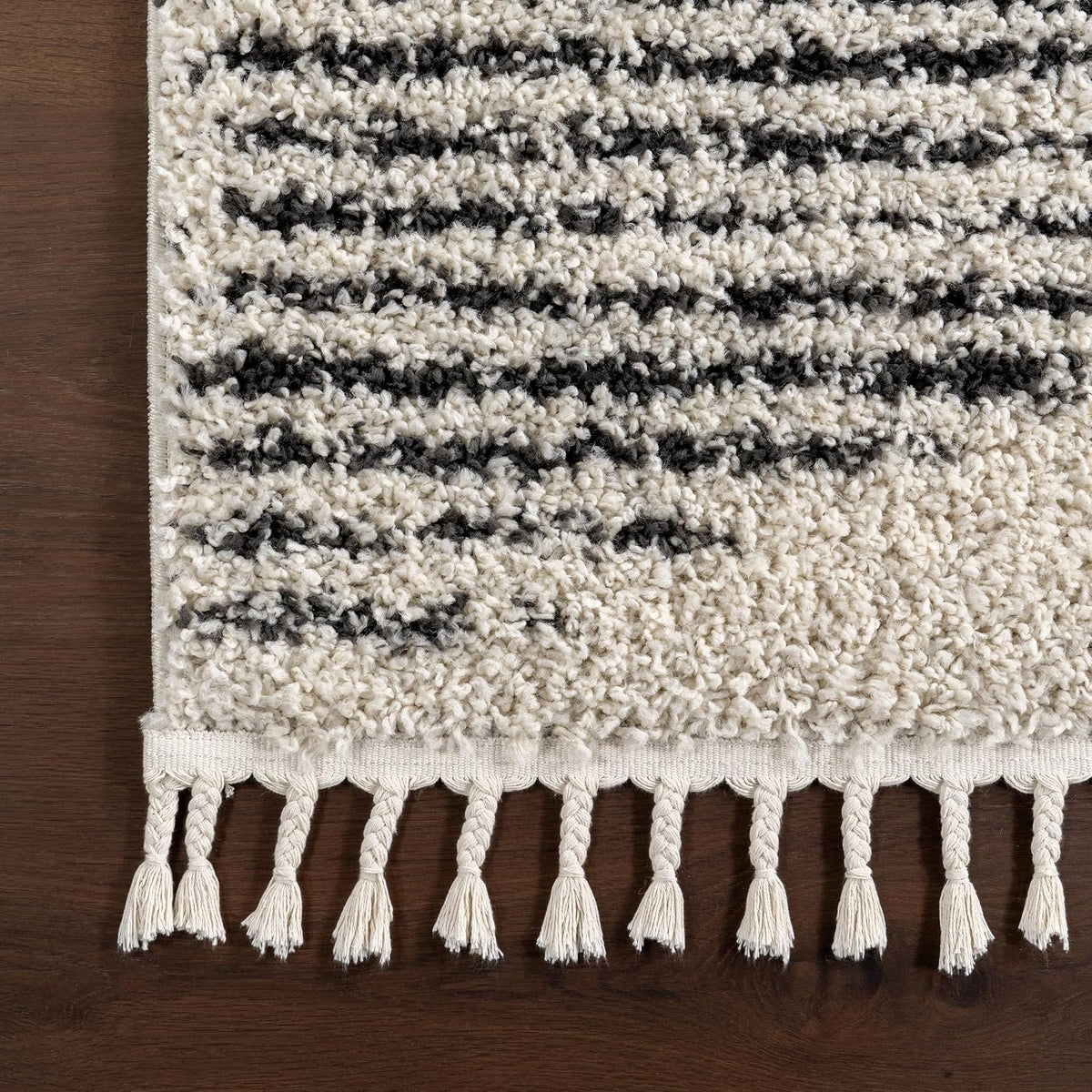 Bria off White Diamond Power Loomed Runner Rug, 2' X 10'