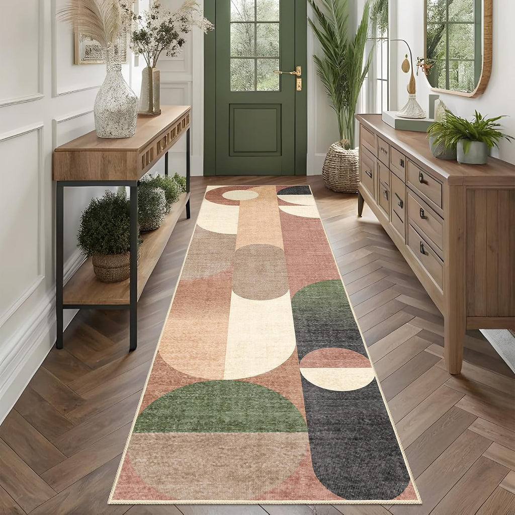 Modern Runner Rug 2X8 Long Modern Washable Rug Runners for Hallway