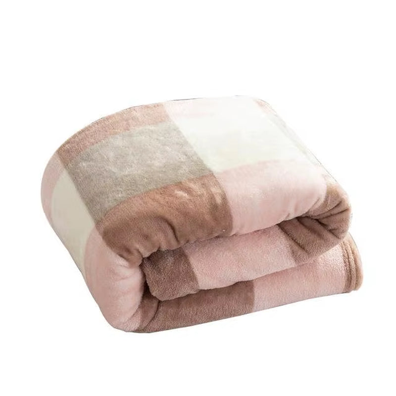 Super Soft Coral Fleece Flannel Blankets Leopard Zebra Stripe Printed Sofa Bed Bedspread Plaid Blankets