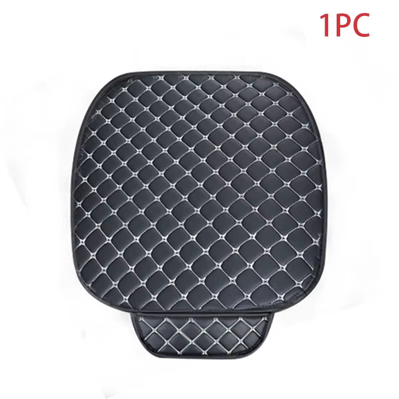 Universal Car Seat Covers Pu Leather Car Seat Protector Four Seasons Car Seat Cushion Chair Carpet Pad Auto Accessories
