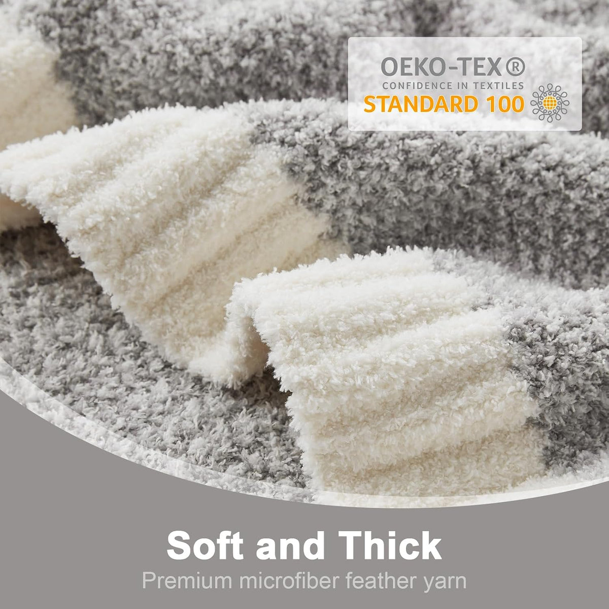 Oversized Grey Throw Blankets Twin Size,Super Soft Warm Blankets Cozy Knit Fuzzy Throw Blankets for Sofa, Bed, Heather Grey, 60X80 Inches