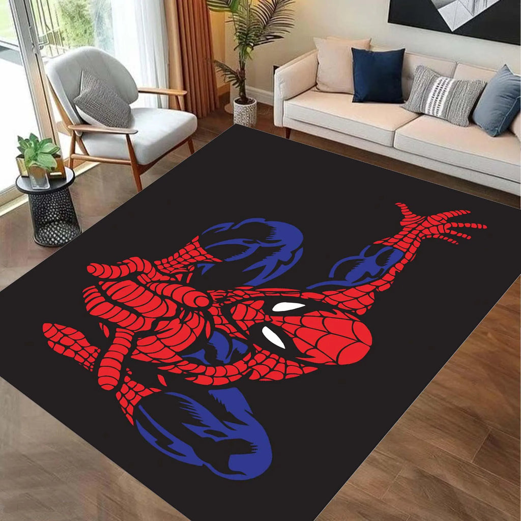 Kids Room Rug, Spider Men Rug, Avenger Rug, Spider Man Rug, Super Hero Rug, Soft Rug, Custom Name Rug, Washable Rug,