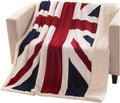 Super Soft Fleece Blanket British Flag Throw Blankets Teens Boys Adults Cuddling Blankets 51 X63