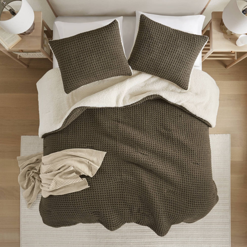 Bedding Sets, Waffle Knit Chenille Comforter Set King, Bed Sets, Comforter Sets,