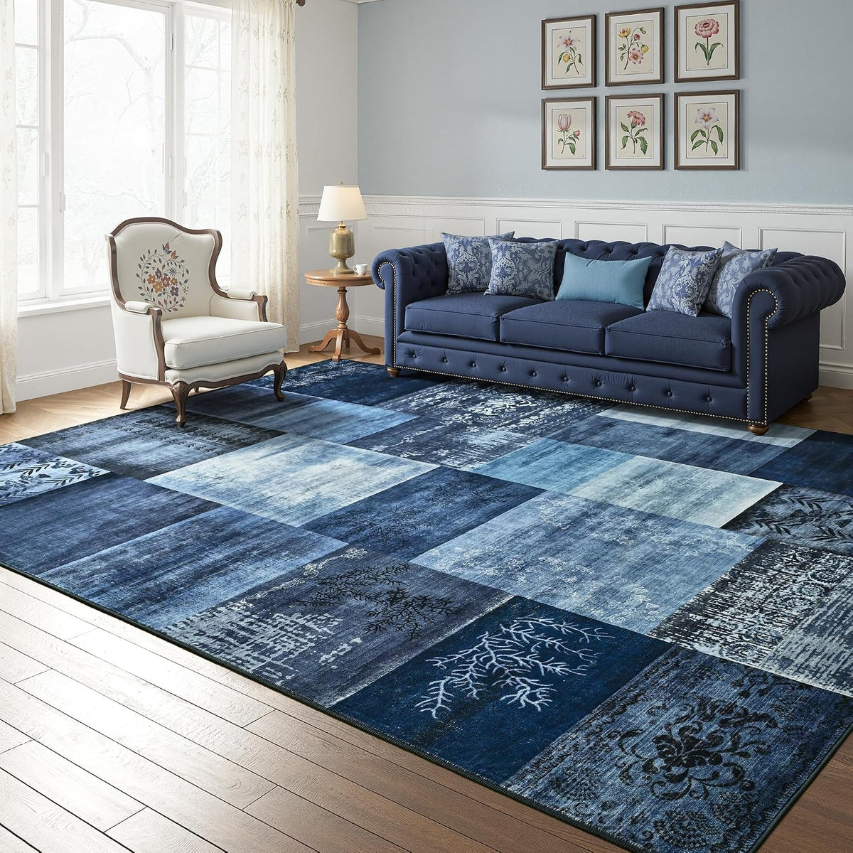 9X12 Washable Area Rugs for Living Room Bedroom