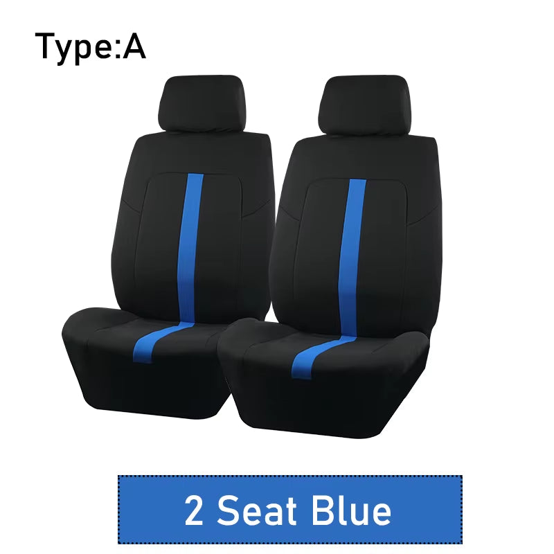 AUTOKING 2/5/7 Seat Covers for Car Universal Size Sporty Design Polyester Car Seat Covers Fit for Most Car Suv Truck Van