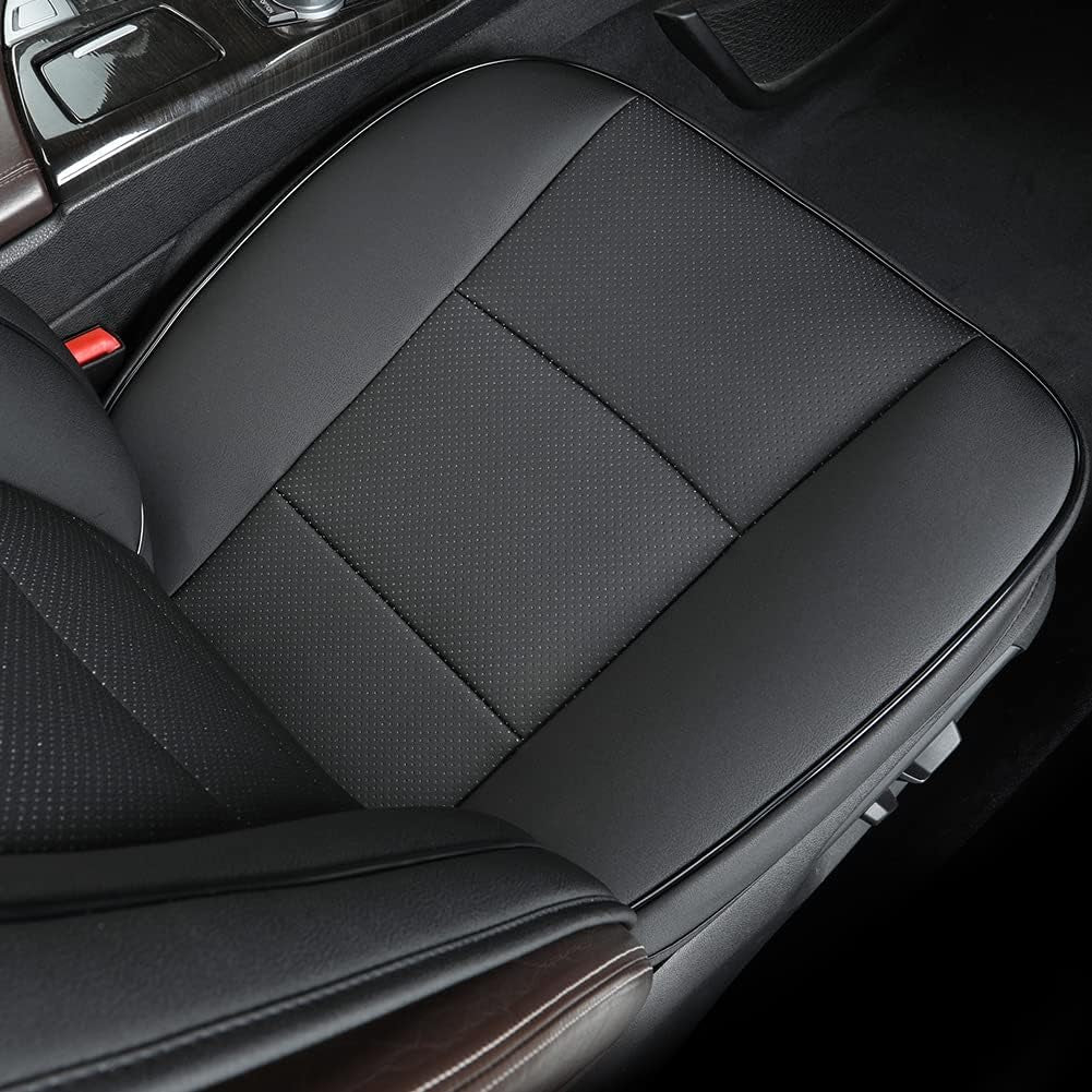 1 Pack Luxury Automotive Seat Cover Water Proof PU Leather Front Car Seat Cover Protectors Seat Cover Universal Fit 95% Vehicles