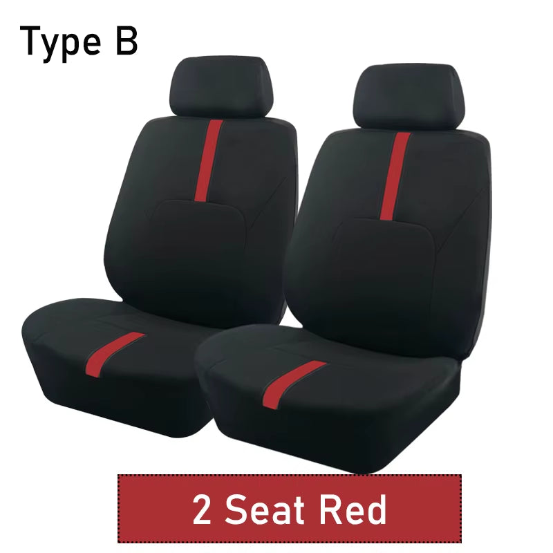 AUTOKING 2/5/7 Seat Covers for Car Universal Size Sporty Design Polyester Car Seat Covers Fit for Most Car Suv Truck Van