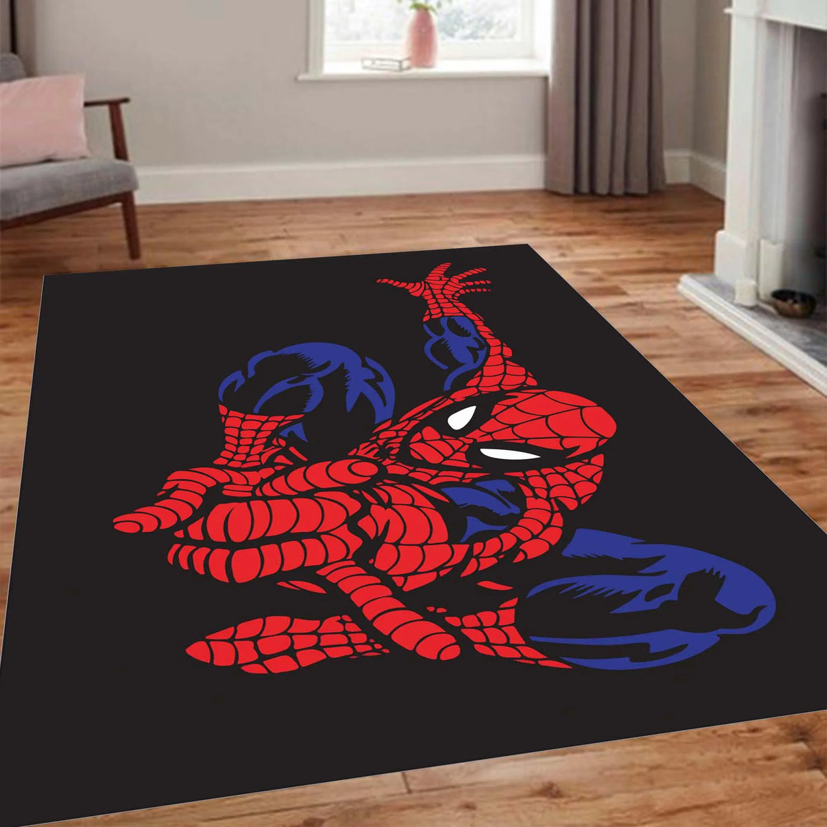 Kids Room Rug, Spider Men Rug, Avenger Rug, Spider Man Rug, Super Hero Rug, Soft Rug, Custom Name Rug, Washable Rug,