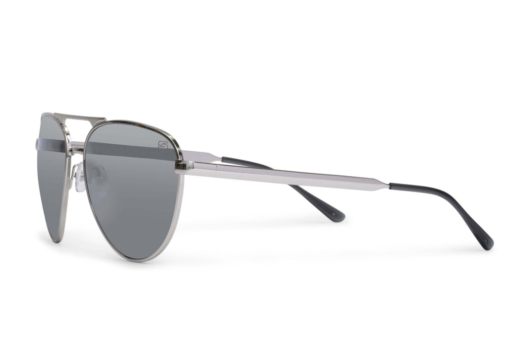 Dara Aviator Chrome Silver