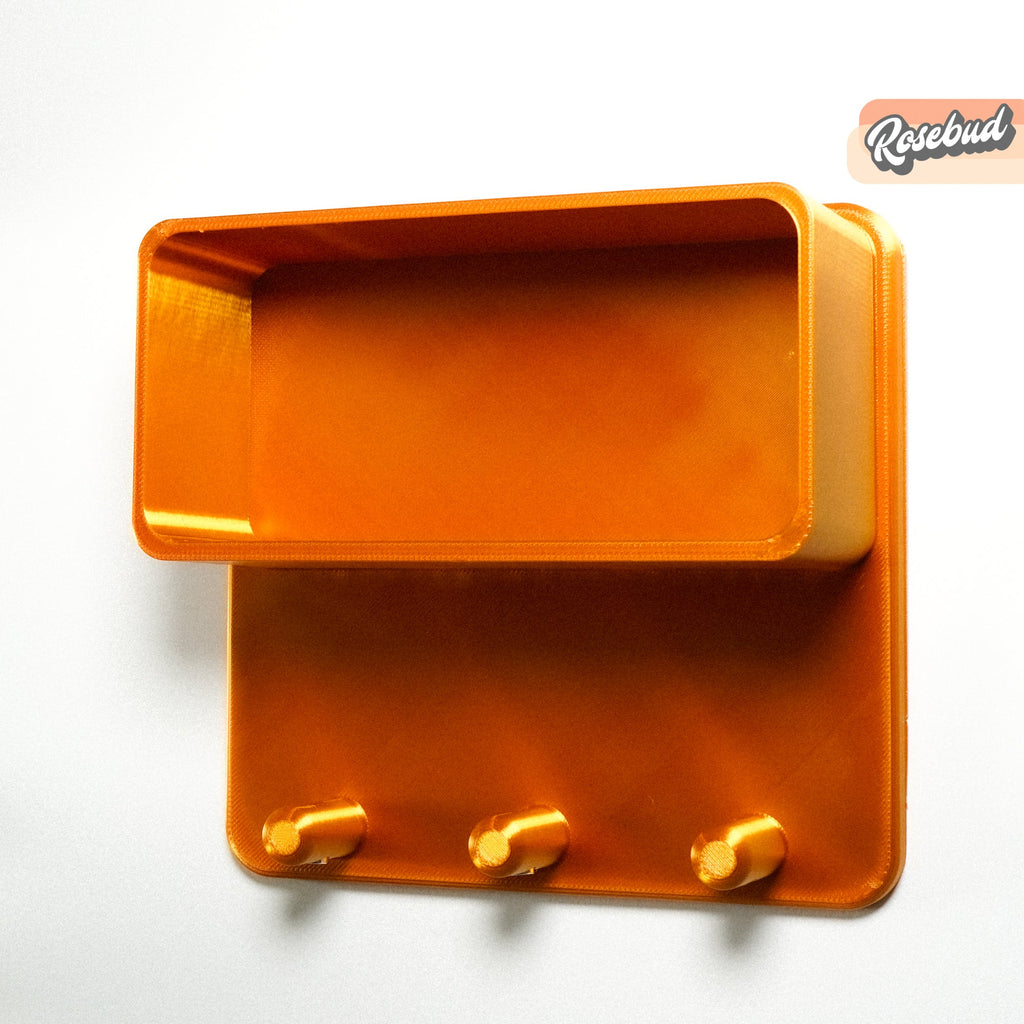Floating Wall Shelf, Magnetic Key Holder