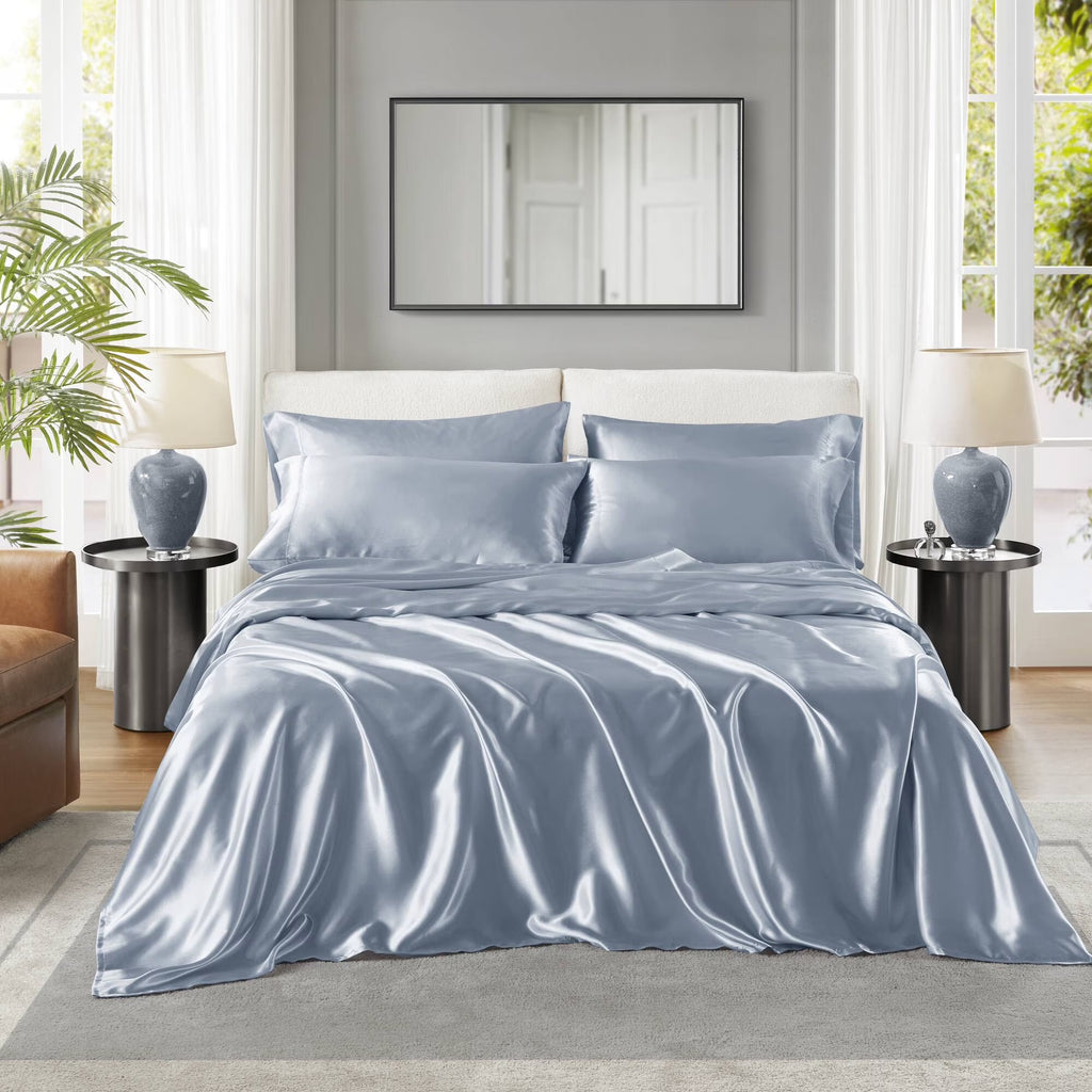 Bedding Sets, Satin Luxury Sheet Set Cal King, Bed Sets, Comforter Sets,