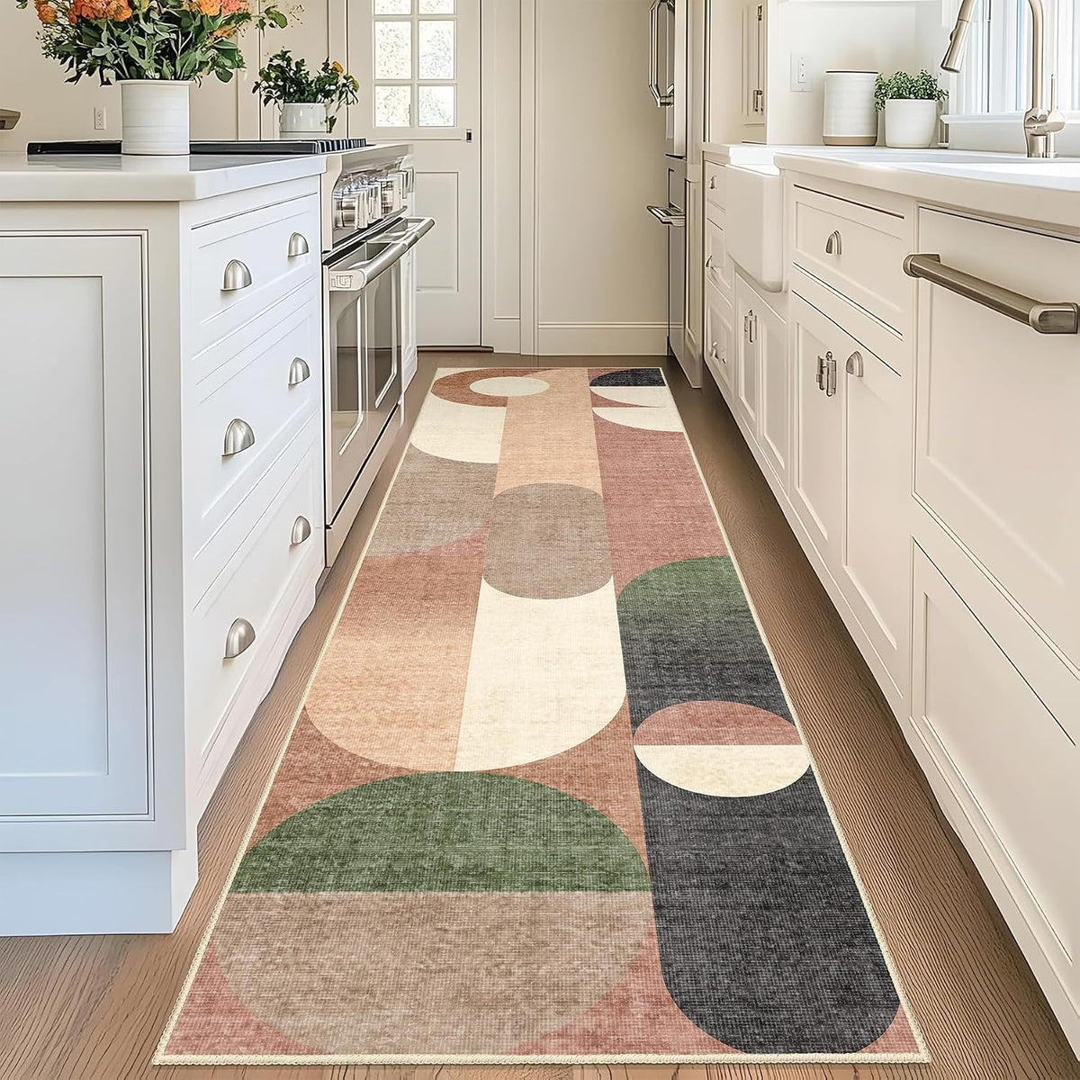 Modern Runner Rug 2X8 Long Modern Washable Rug Runners for Hallway