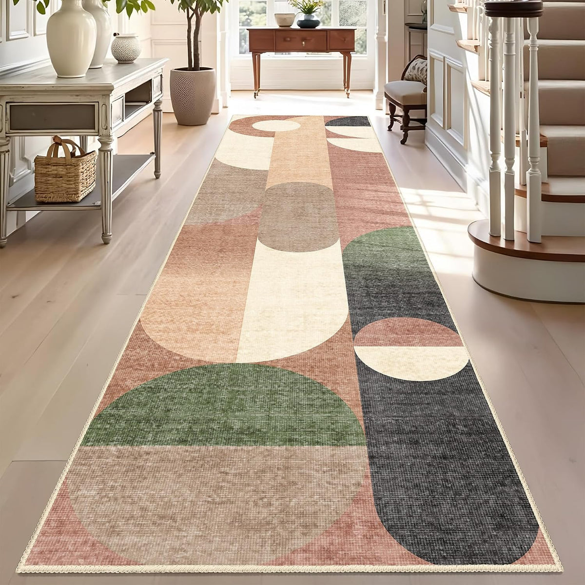 Modern Runner Rug 2X8 Long Modern Washable Rug Runners for Hallway