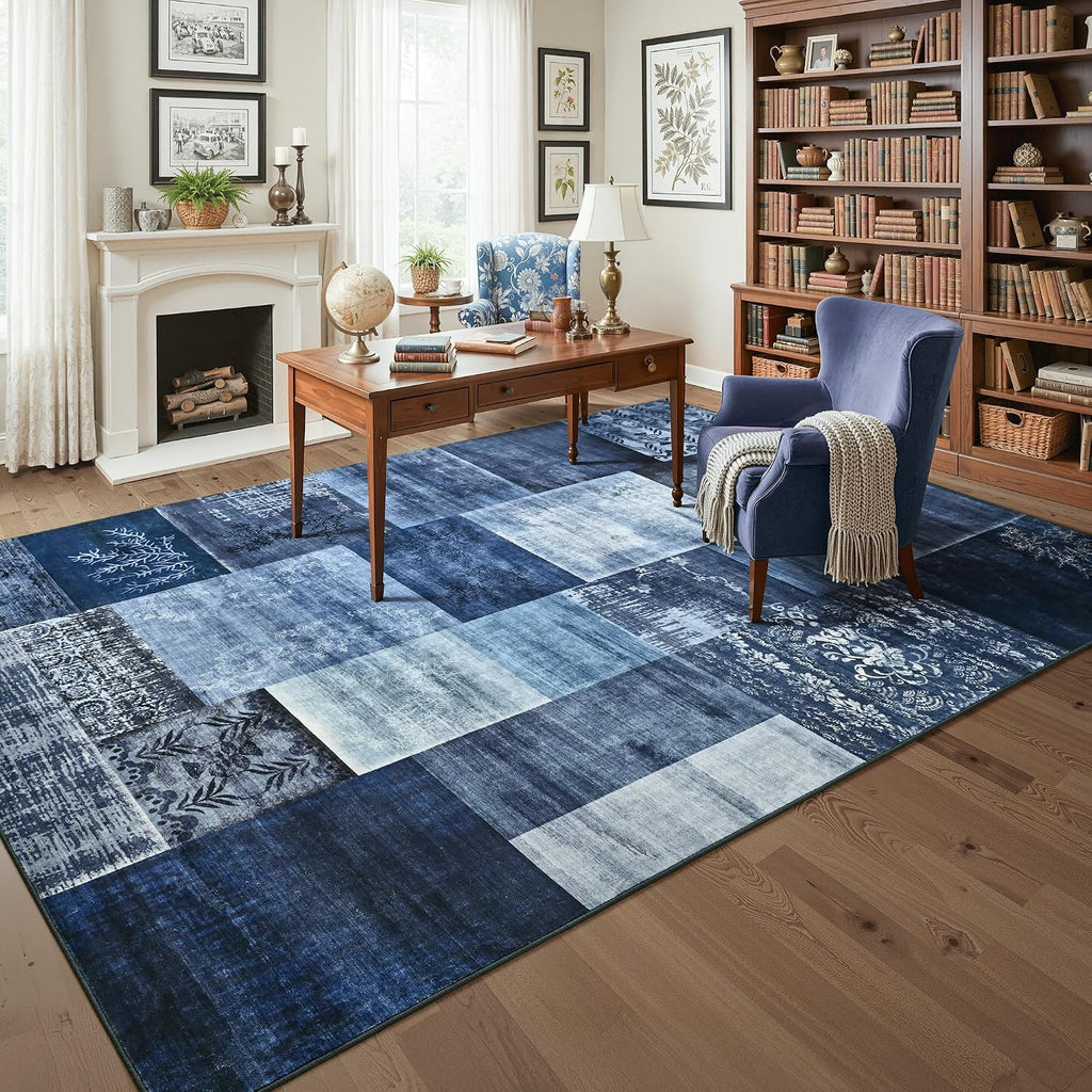 9X12 Washable Area Rugs for Living Room Bedroom