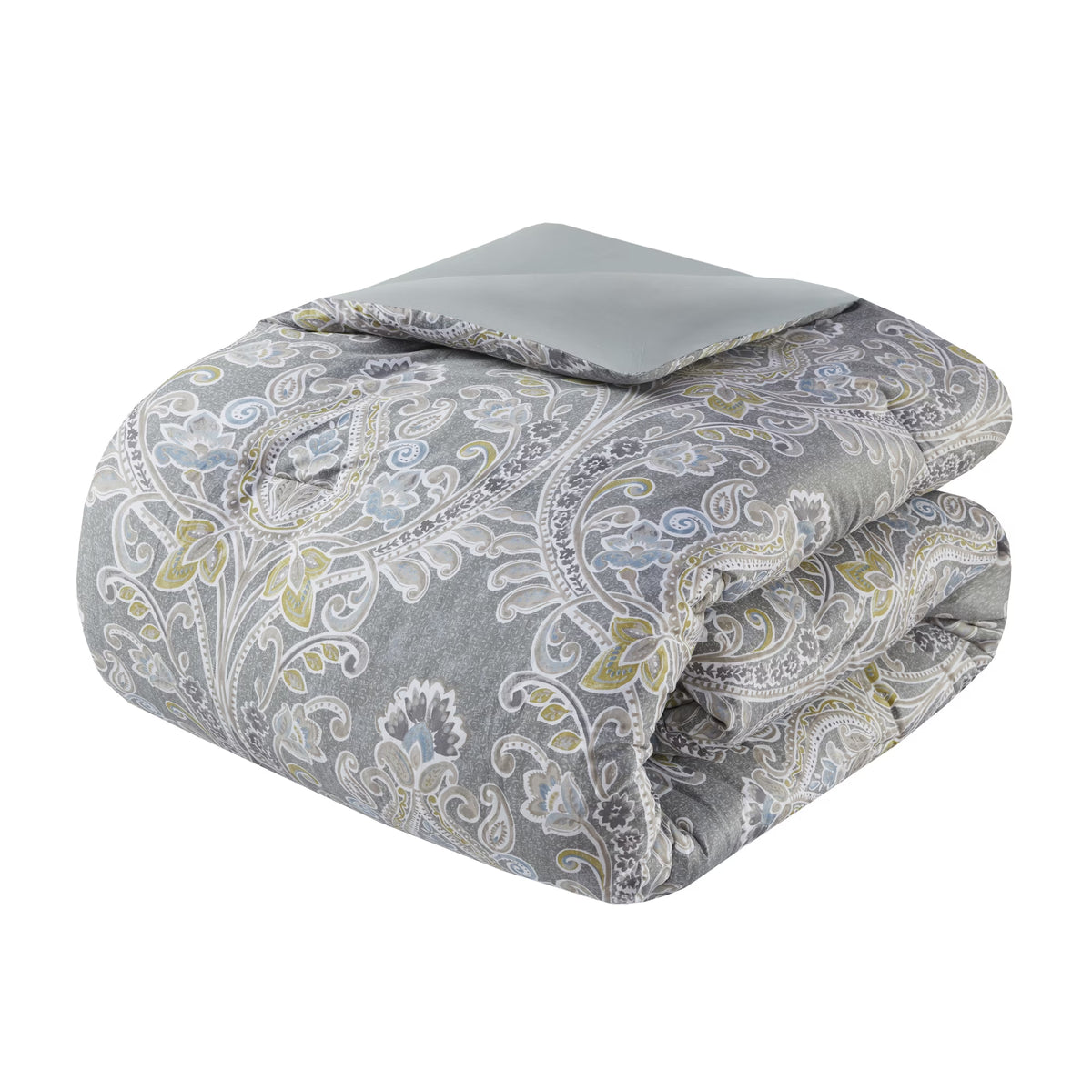 Bedding Sets, 6 Piece Cotton Comforter Set Grey Full, Bed Sets, Comforter Sets,