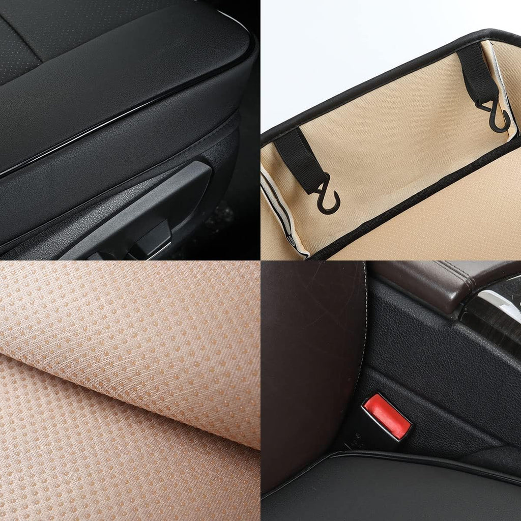 1 Pack Luxury Automotive Seat Cover Water Proof PU Leather Front Car Seat Cover Protectors Seat Cover Universal Fit 95% Vehicles