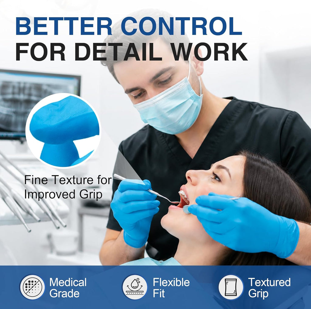 Nitrile Gloves, Gloves Disposable Latex Free, Powder Free