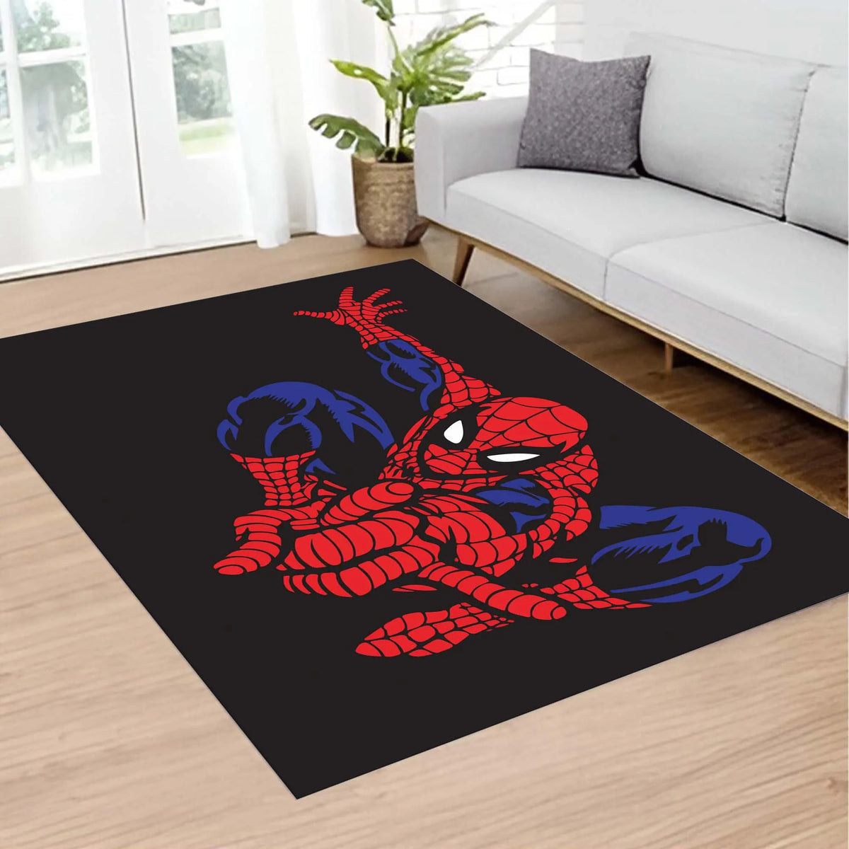 Kids Room Rug, Spider Men Rug, Avenger Rug, Spider Man Rug, Super Hero Rug, Soft Rug, Custom Name Rug, Washable Rug,