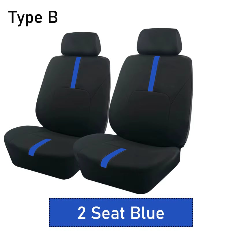 AUTOKING 2/5/7 Seat Covers for Car Universal Size Sporty Design Polyester Car Seat Covers Fit for Most Car Suv Truck Van