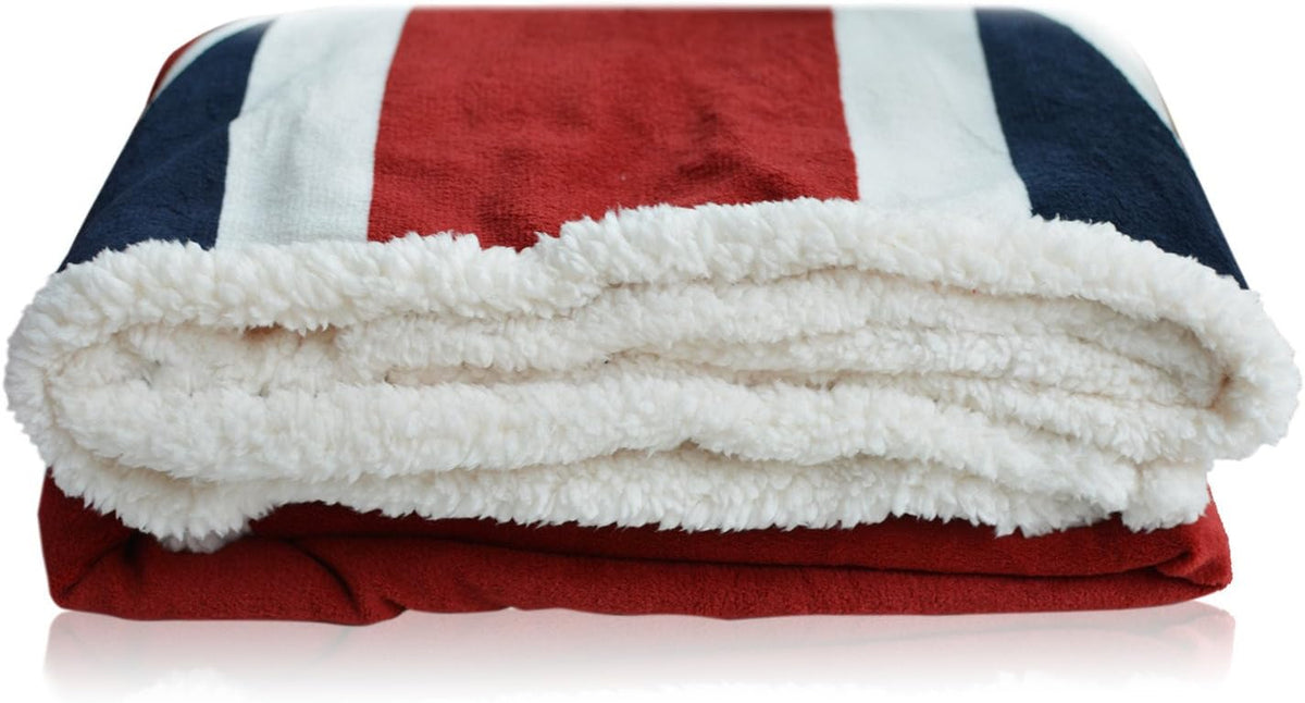 Super Soft Fleece Blanket British Flag Throw Blankets Teens Boys Adults Cuddling Blankets 51 X63