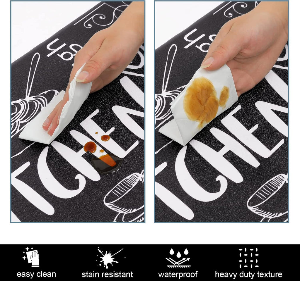 Kitchen Mats for Floor, Cushioned anti Fatigue Kitchen Rugs Set of 2
