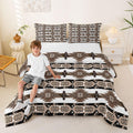 Western Boho Comforter Set Aztec Bedding Set Queen Size