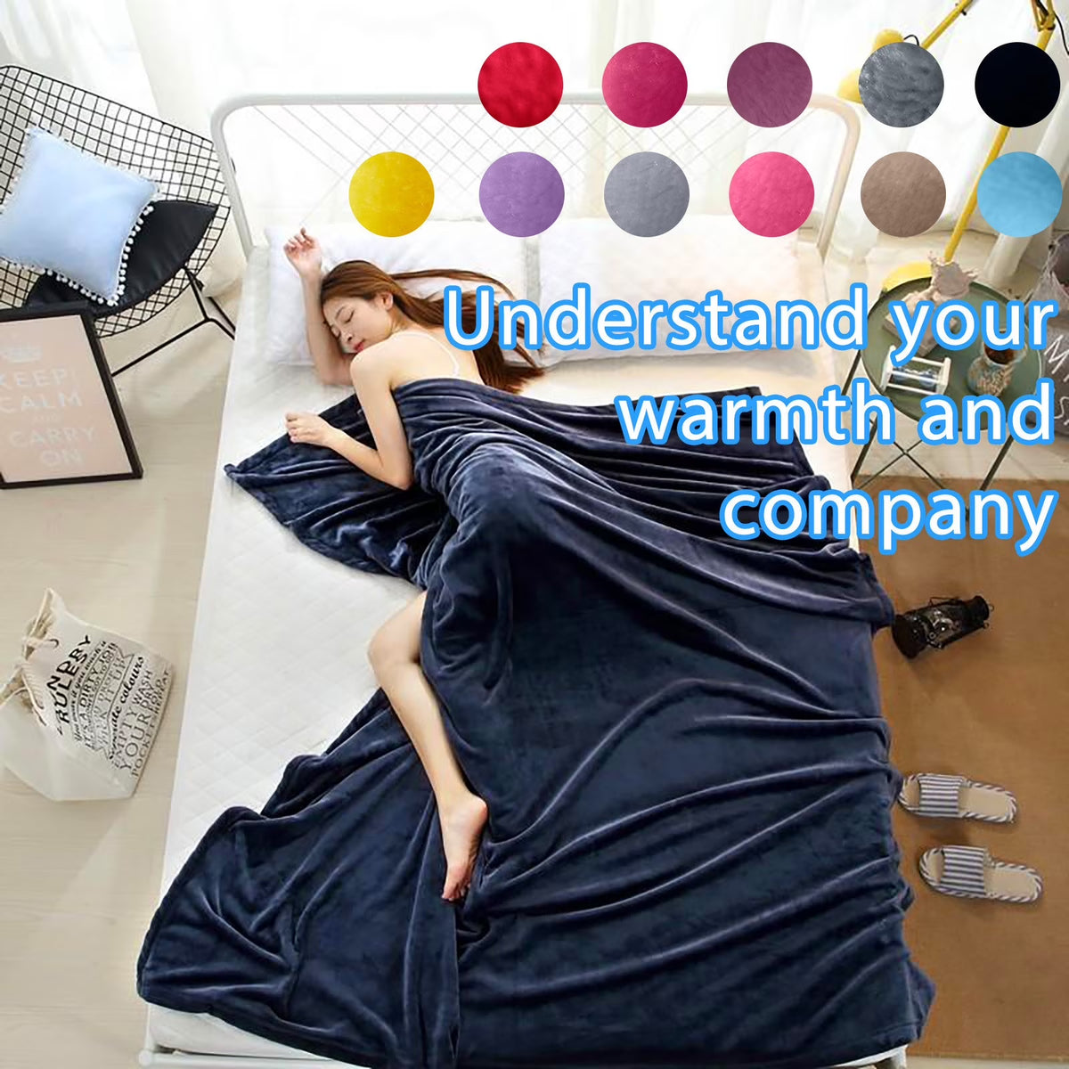 2023 Fleece Blanket Twin Size Soft Microfiber Flannel Blankets for Couch Bed Sofa Ultra Warm for All Seasons Christmas Blankets under $20 - 78''X47''