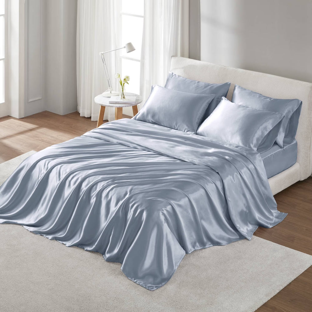 Bedding Sets, Satin Luxury Sheet Set Cal King, Bed Sets, Comforter Sets,