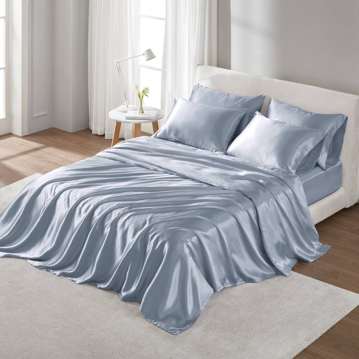 Bedding Sets, Satin Luxury Sheet Set Cal King, Bed Sets, Comforter Sets,