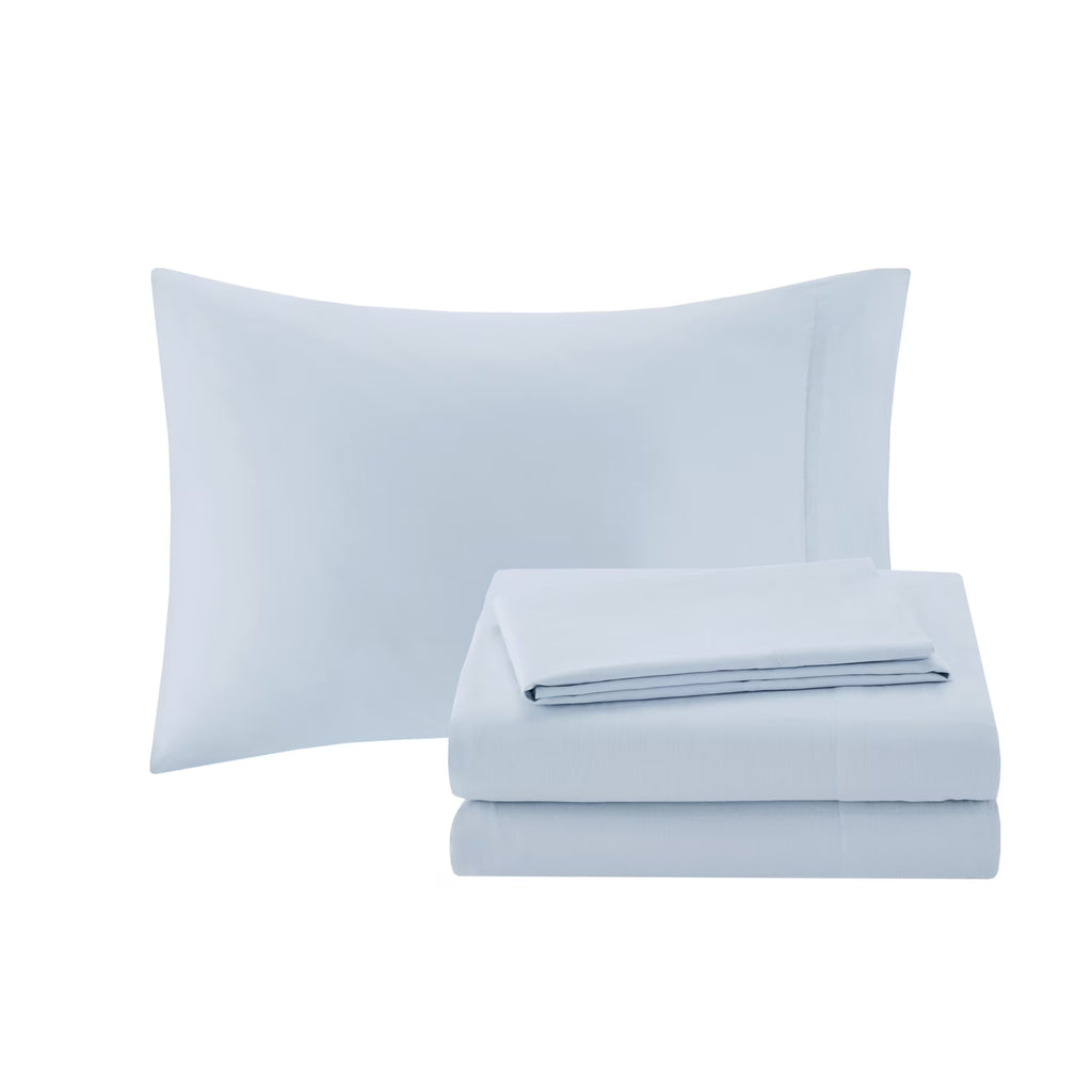 Bedding Sets 12 Piece Comforter Set with Cotton Bed Sheets Blue/Brown Cal King,Bed Sets