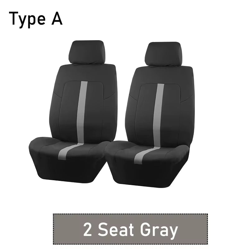 AUTOKING 2/5/7 Seat Covers for Car Universal Size Sporty Design Polyester Car Seat Covers Fit for Most Car Suv Truck Van