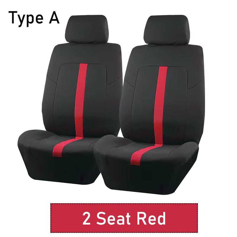 AUTOKING 2/5/7 Seat Covers for Car Universal Size Sporty Design Polyester Car Seat Covers Fit for Most Car Suv Truck Van